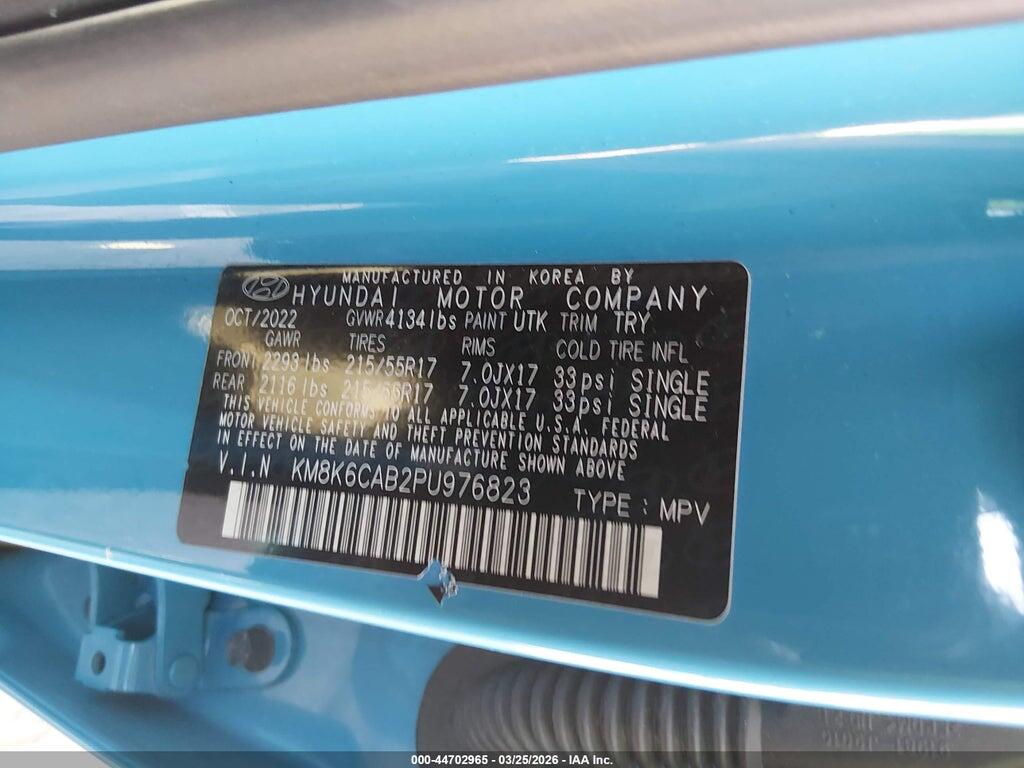 KM8K6CAB2PU976823 2023 HYUNDAI KONA photo no. 9