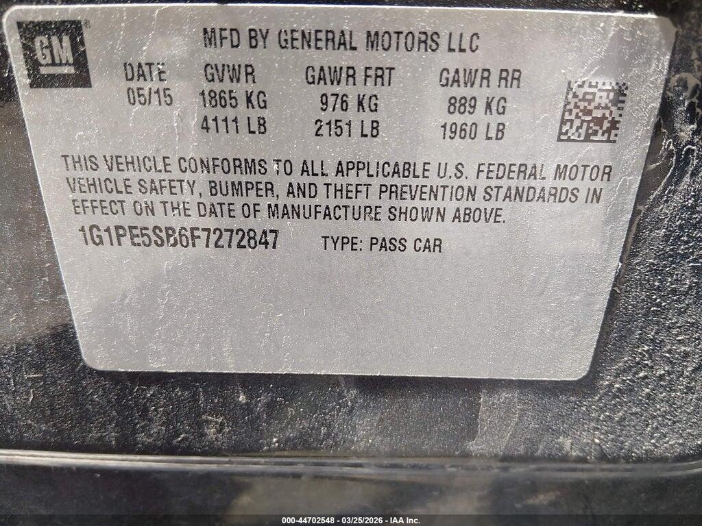 1G1PE5SB6F7272847 2015 CHEVROLET CRUZE photo no. 9