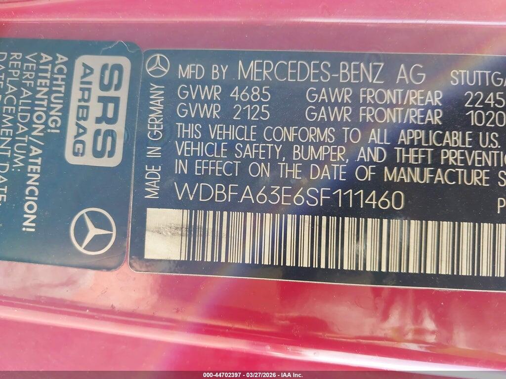 WDBFA63E6SF111460 1995 MERCEDES-BENZ SL photo no. 9
