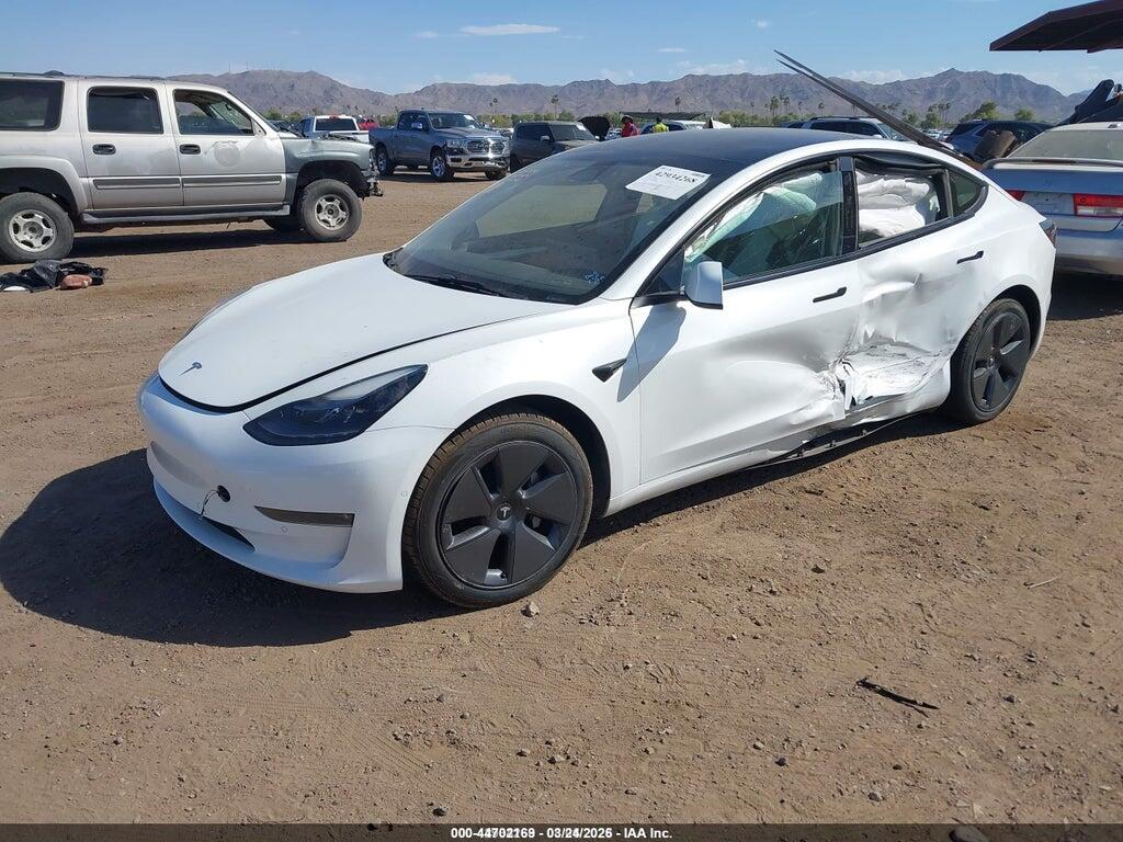 5YJ3E1EB6NF336856 2022 TESLA MODEL 3 photo no. 2