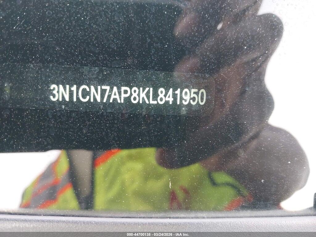 3N1CN7AP8KL841950 2019 NISSAN VERSA photo no. 9