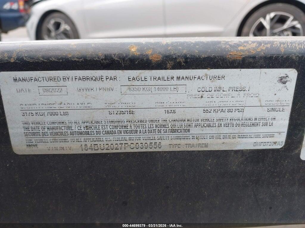 184BU2027PC039556 2023 EAGLE UTILITY TRAILER photo no. 9
