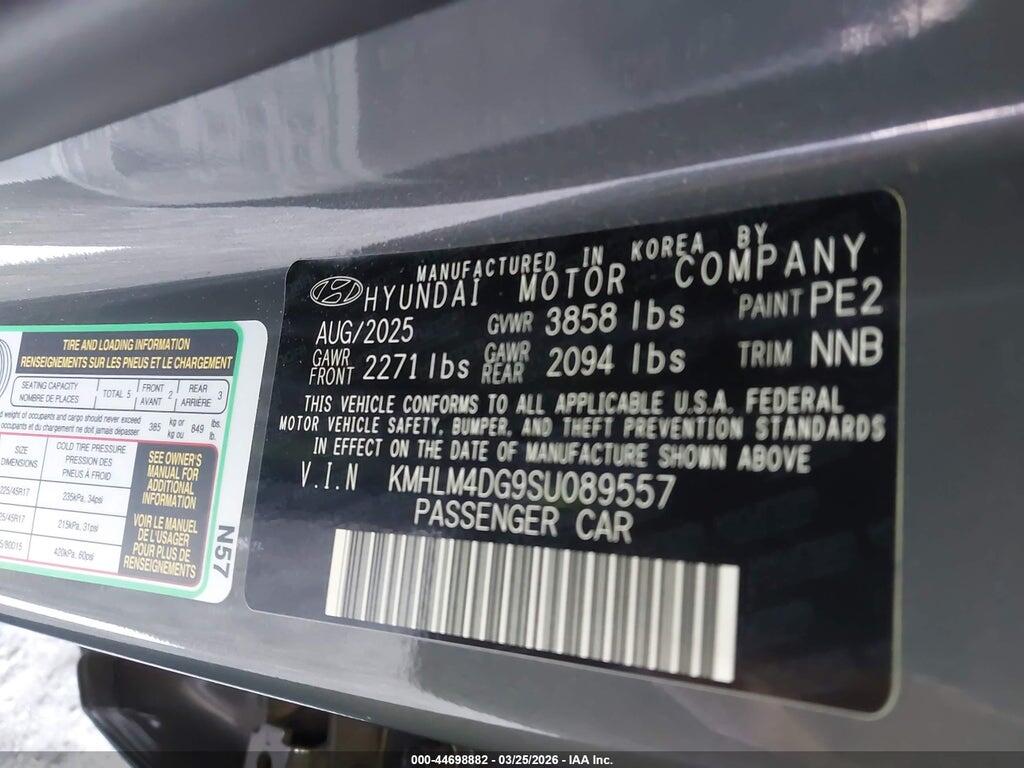 KMHLM4DG9SU089557 2025 HYUNDAI ELANTRA photo no. 9