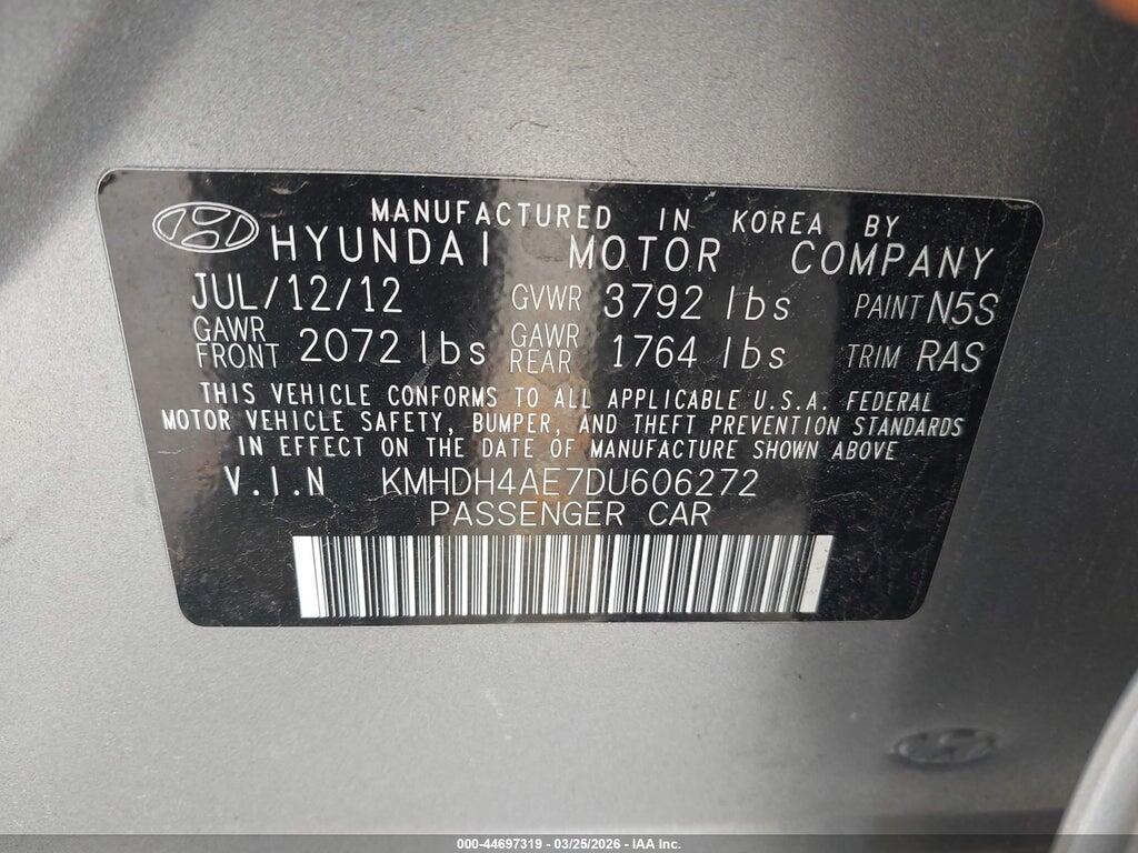 KMHDH4AE7DU606272 2013 HYUNDAI ELANTRA photo no. 9