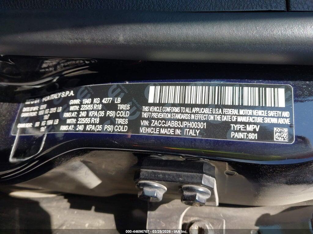 ZACCJABB3JPH00301 2018 JEEP RENEGADE photo no. 9