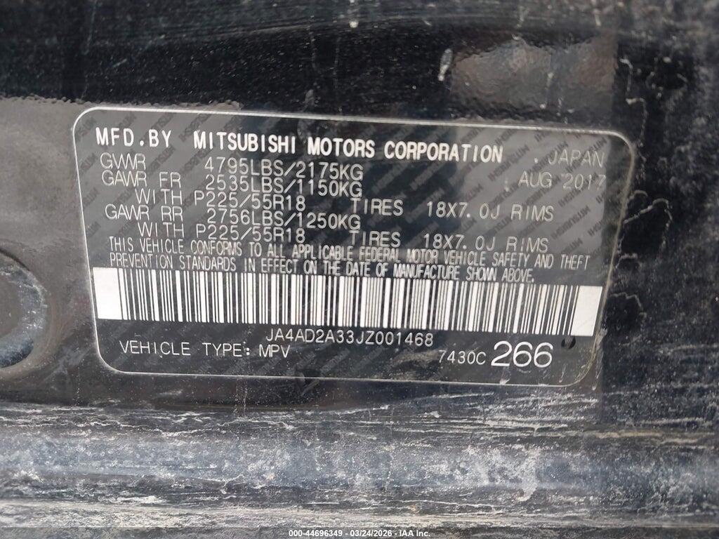 JA4AD2A33JZ001468 2018 MITSUBISHI OUTLANDER photo no. 9