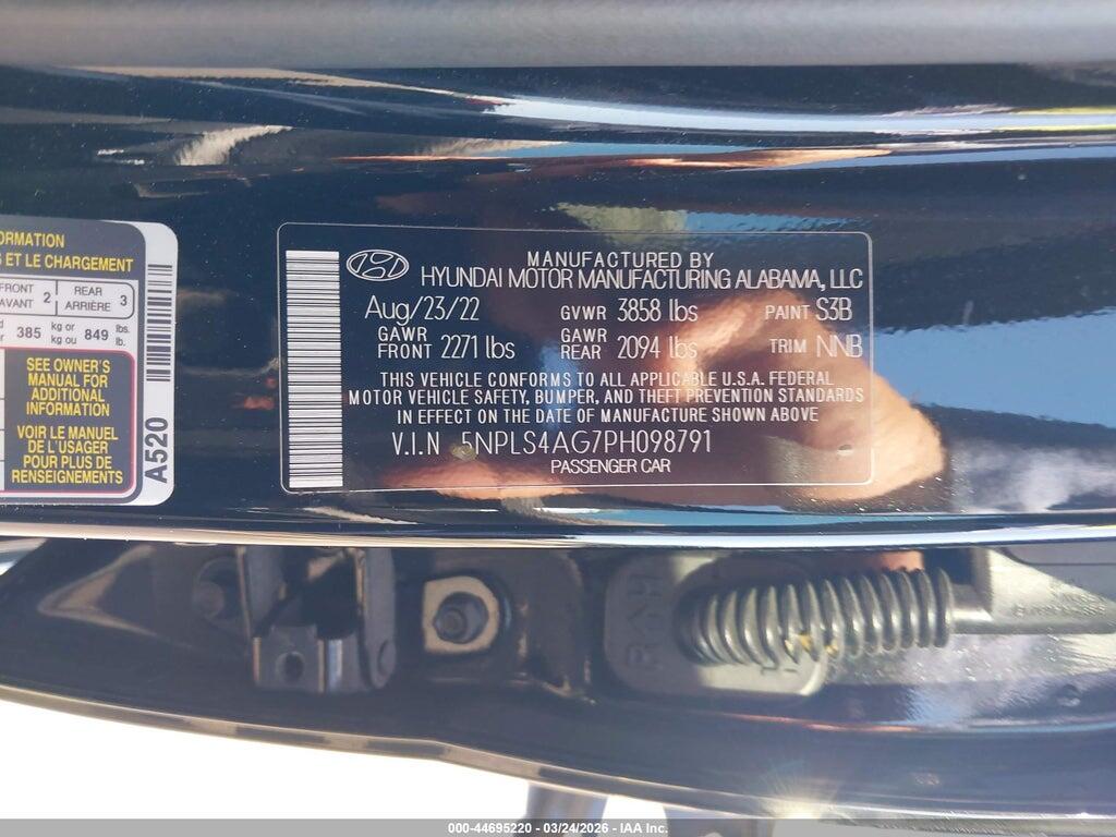 5NPLS4AG7PH098791 2023 HYUNDAI ELANTRA photo no. 9