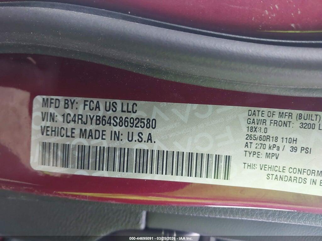 1C4RJYB64S8692580 2025 JEEP GRAND CHEROKEE 4XE photo no. 9