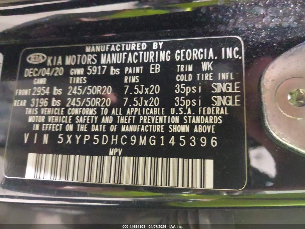5XYP5DHC9MG145396 2021 KIA TELLURIDE photo no. 9