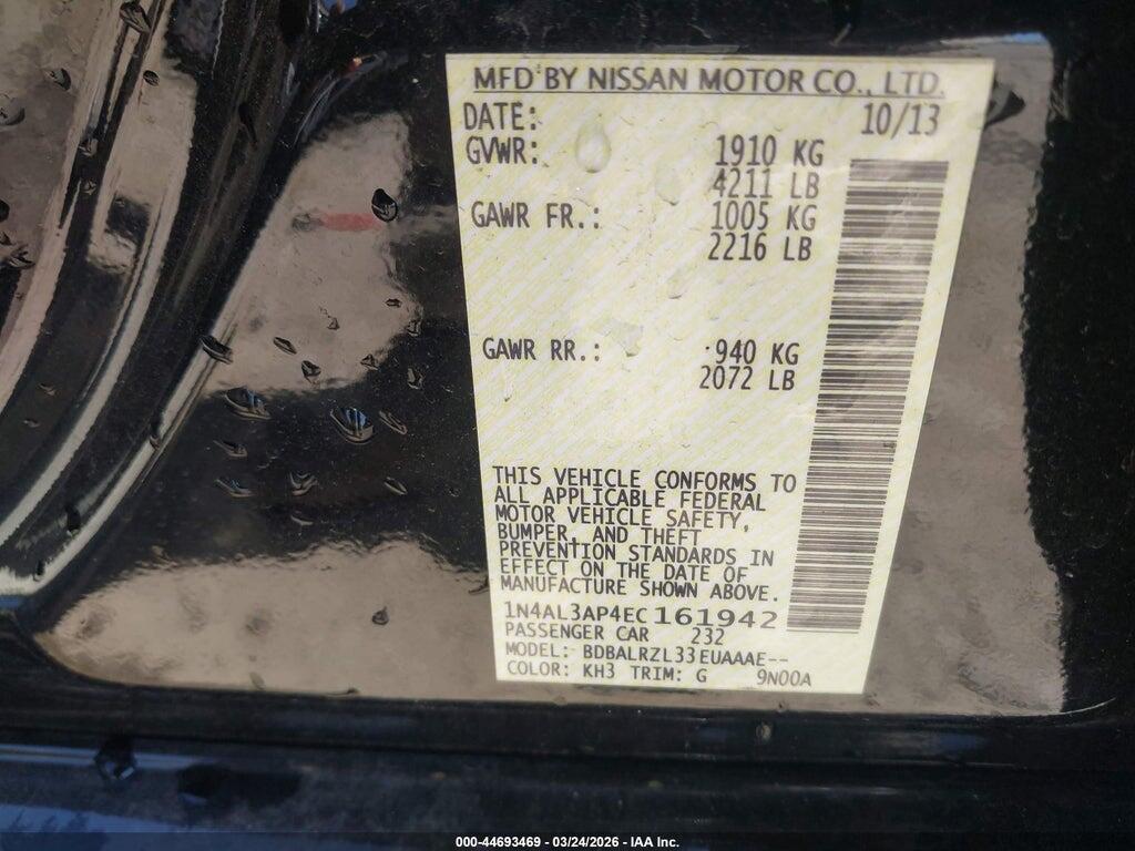 1N4AL3AP4EC161942 2014 NISSAN ALTIMA photo no. 9