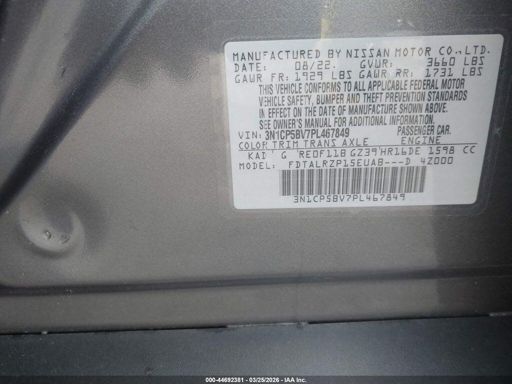 3N1CP5BV7PL467849 2023 NISSAN KICKS photo no. 9