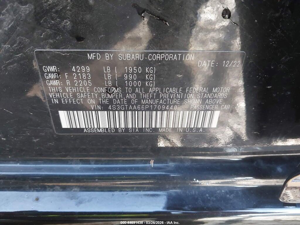 4S3GTAA66P1709440 2023 SUBARU IMPREZA photo no. 9