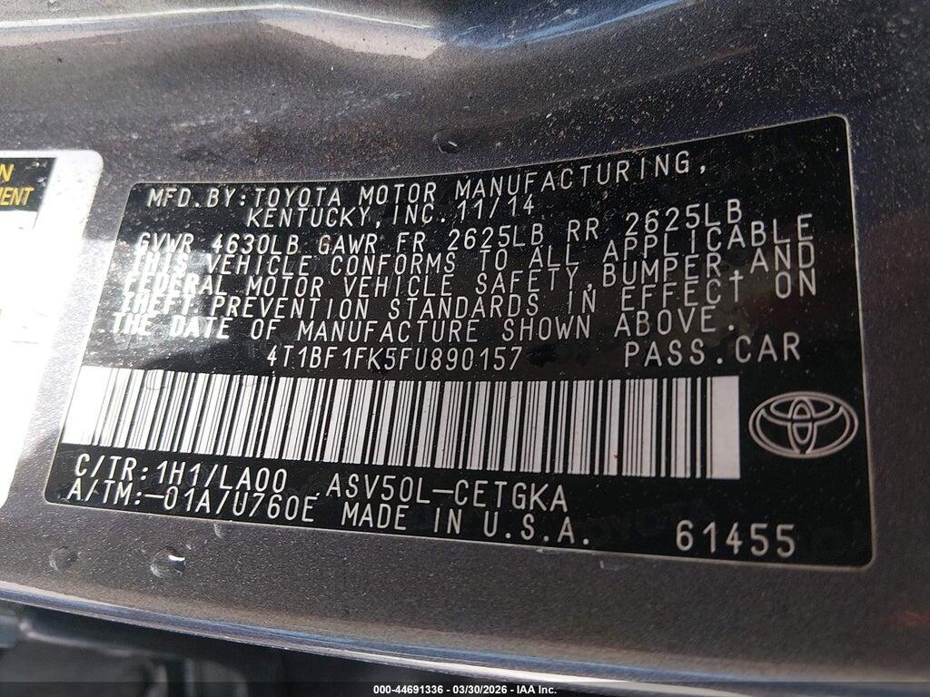 4T1BF1FK5FU890157 2015 TOYOTA CAMRY photo no. 9