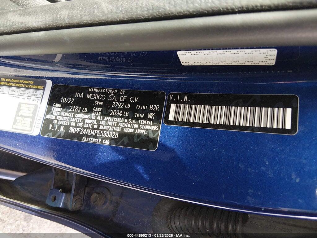 3KPF24AD4PE553328 2023 KIA FORTE photo no. 9