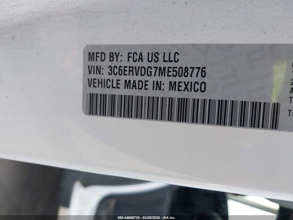 3C6ERVDG7ME508776 2021 RAM PROMASTER 2500 photo no. 9