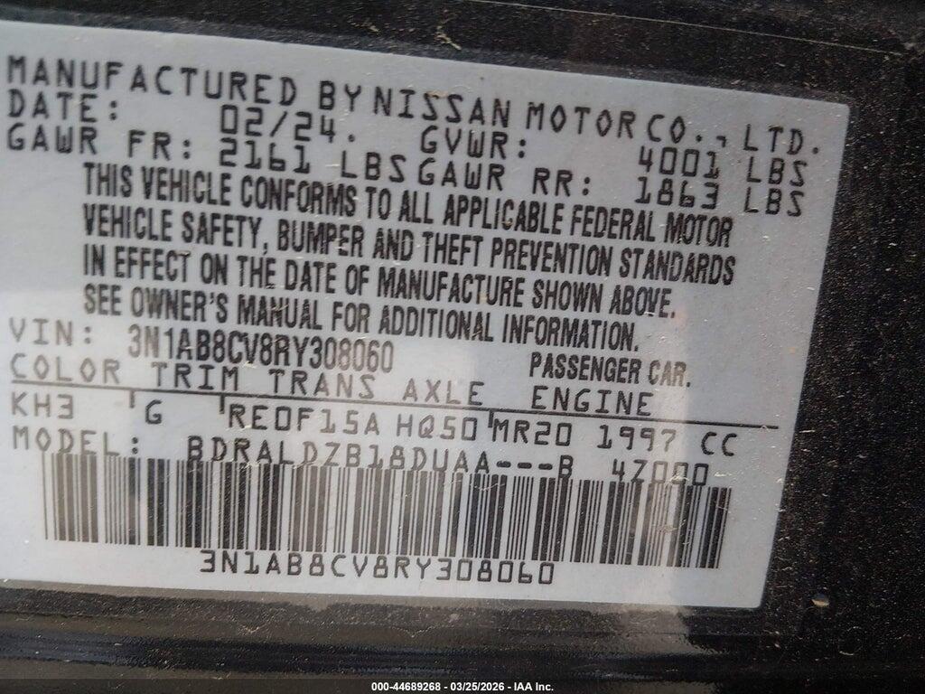 3N1AB8CV8RY308060 2024 NISSAN SENTRA photo no. 9
