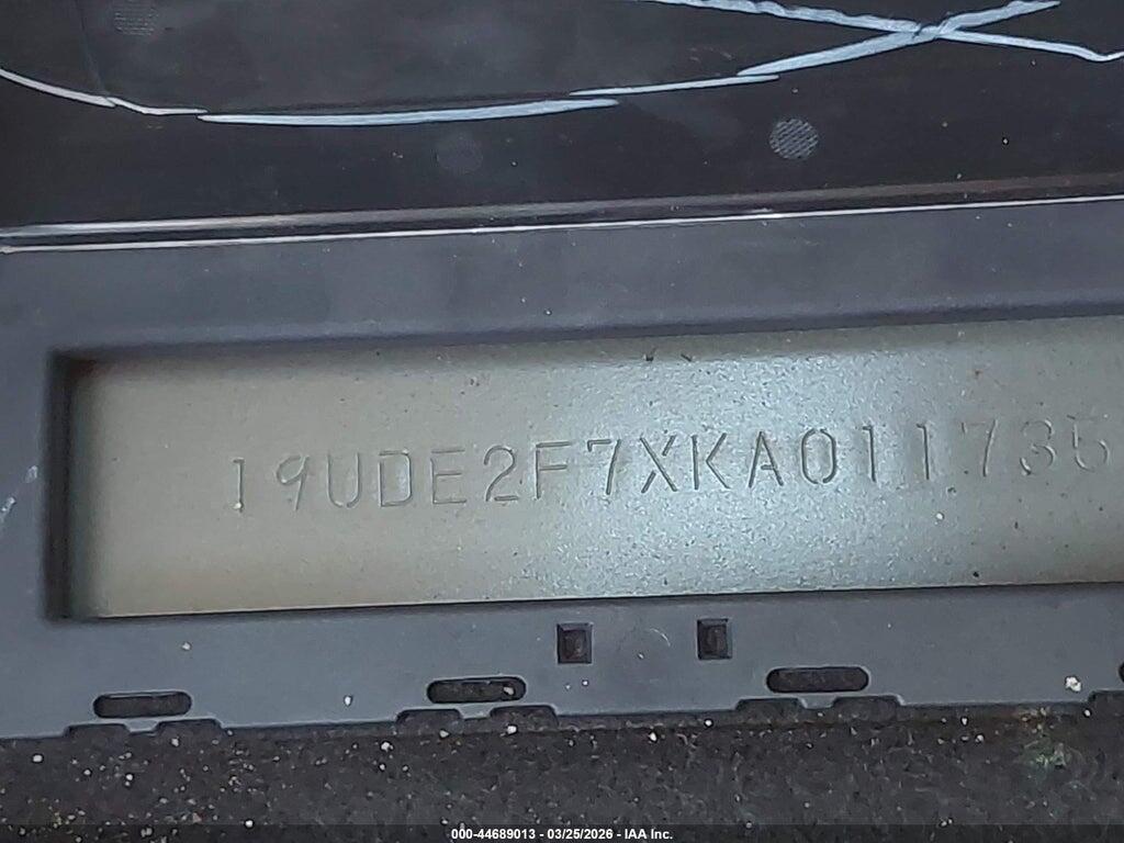 19UDE2F7XKA011735 2019 ACURA ILX photo no. 9