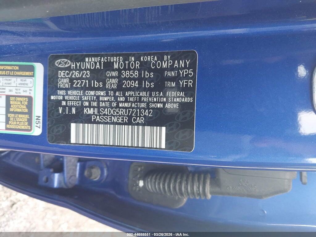 KMHLS4DG5RU721342 2024 HYUNDAI ELANTRA photo no. 9