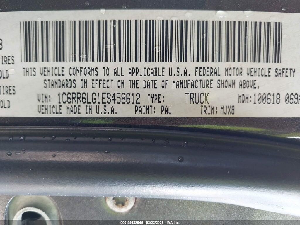 1C6RR6LG1ES458612 2014 RAM 1500 photo no. 9