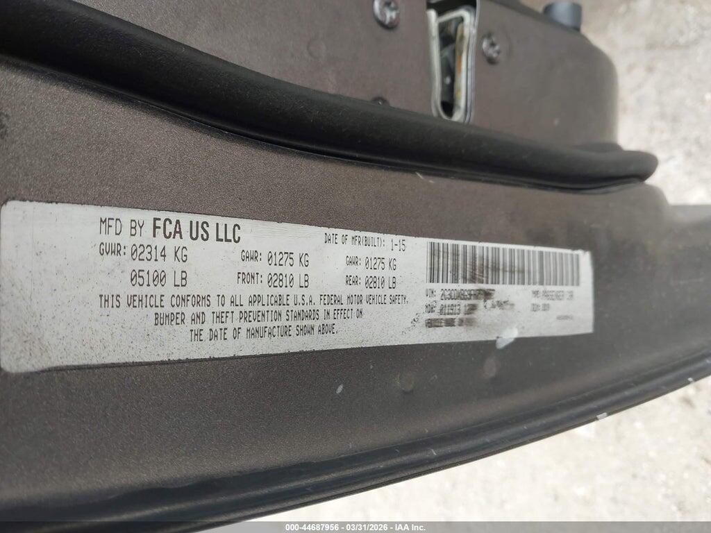 2C3CDXBG9FH759887 2015 DODGE CHARGER photo no. 9