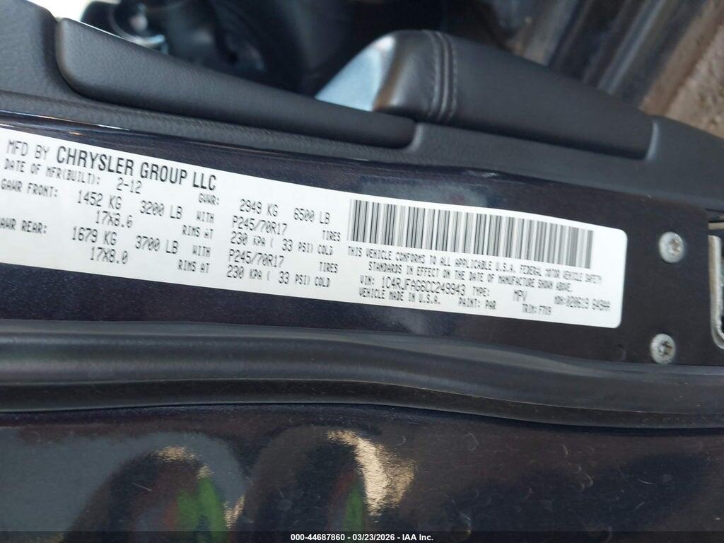 1C4RJFAG6CC249943 2012 JEEP GRAND CHEROKEE photo no. 9