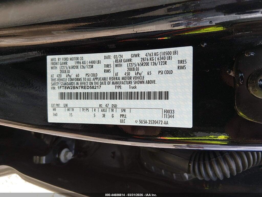 1FT8W2BN7RED58217 2024 FORD F-250 photo no. 8