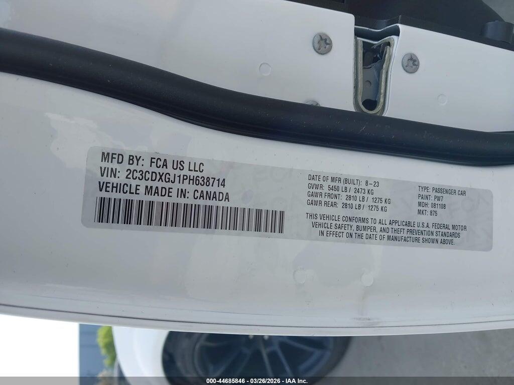 2C3CDXGJ1PH638714 2023 DODGE CHARGER photo no. 9
