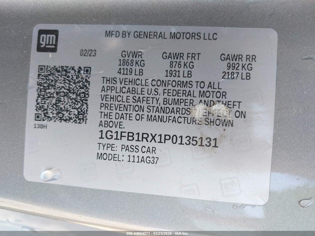 1G1FB1RX1P0135131 2023 CHEVROLET CAMARO photo no. 9
