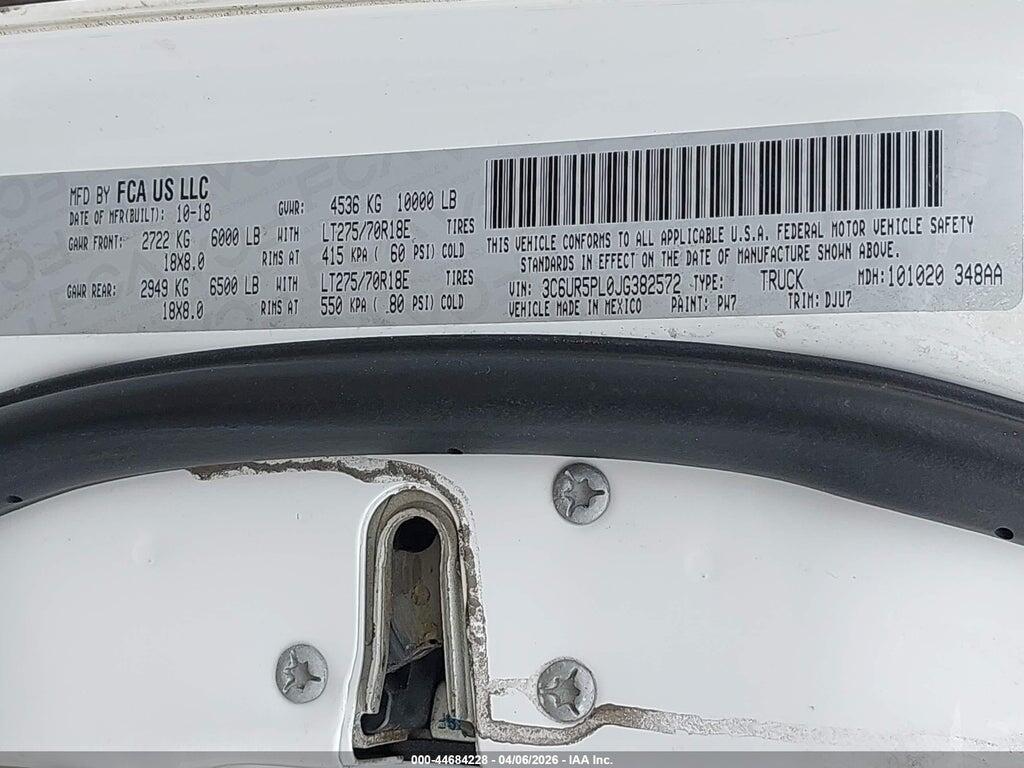 3C6UR5PL0JG382572 2018 RAM 2500 photo no. 9
