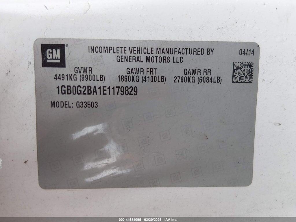 1GB0G2BA1E1179829 2014 CHEVROLET EXPRESS CUTAWAY photo no. 8