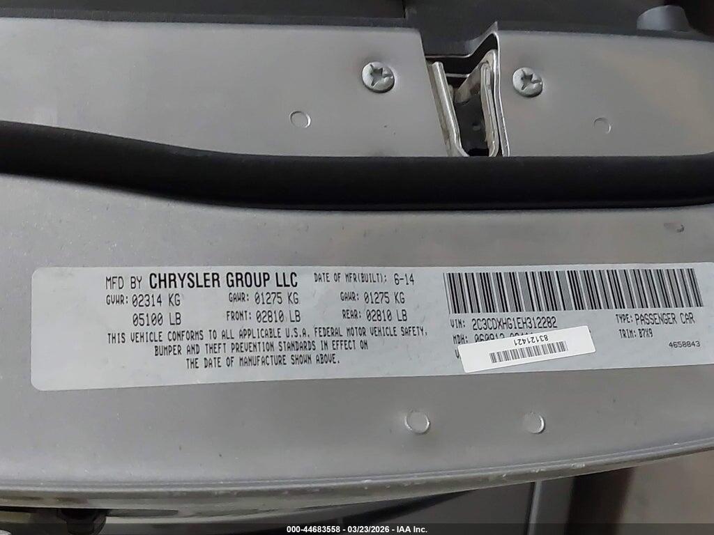 2C3CDXHG1EH312282 2014 DODGE CHARGER photo no. 9