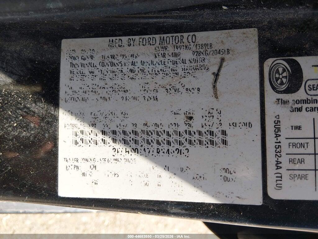3FAHP0JA7AR349203 2010 FORD FUSION photo no. 9
