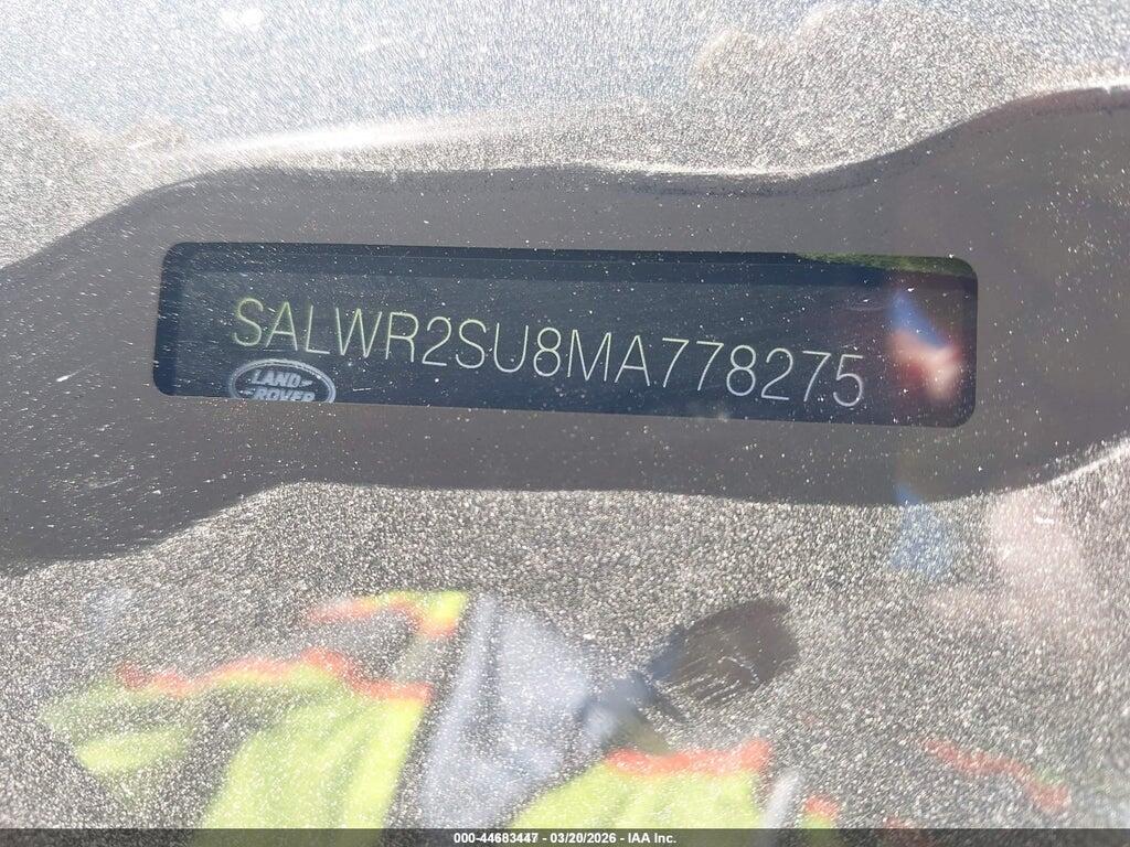 SALWR2SU8MA778275 2021 LAND ROVER RANGE ROVER SPORT photo no. 9