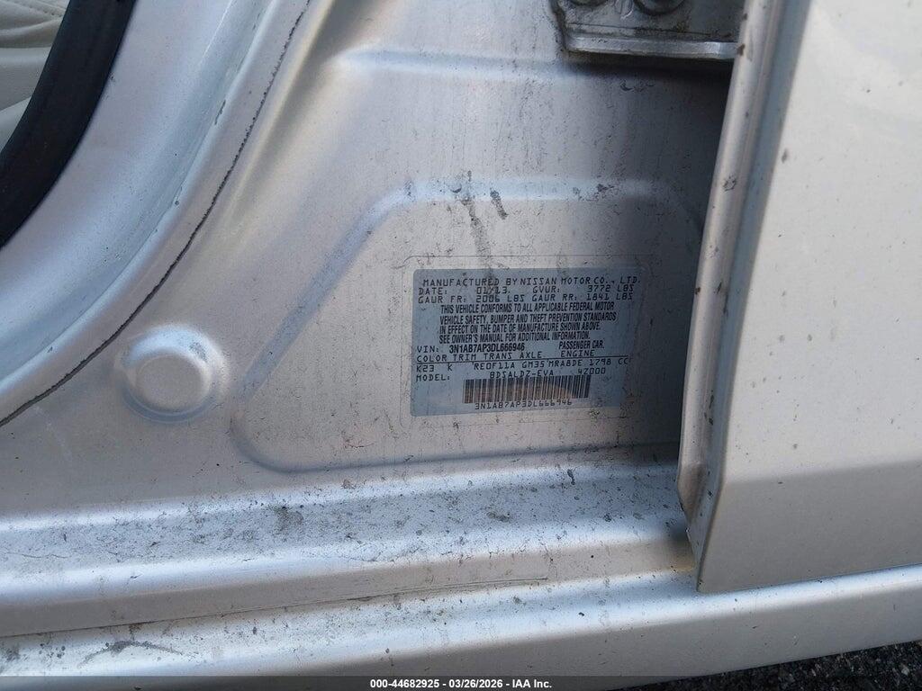 3N1AB7AP3DL666946 2013 NISSAN SENTRA photo no. 9