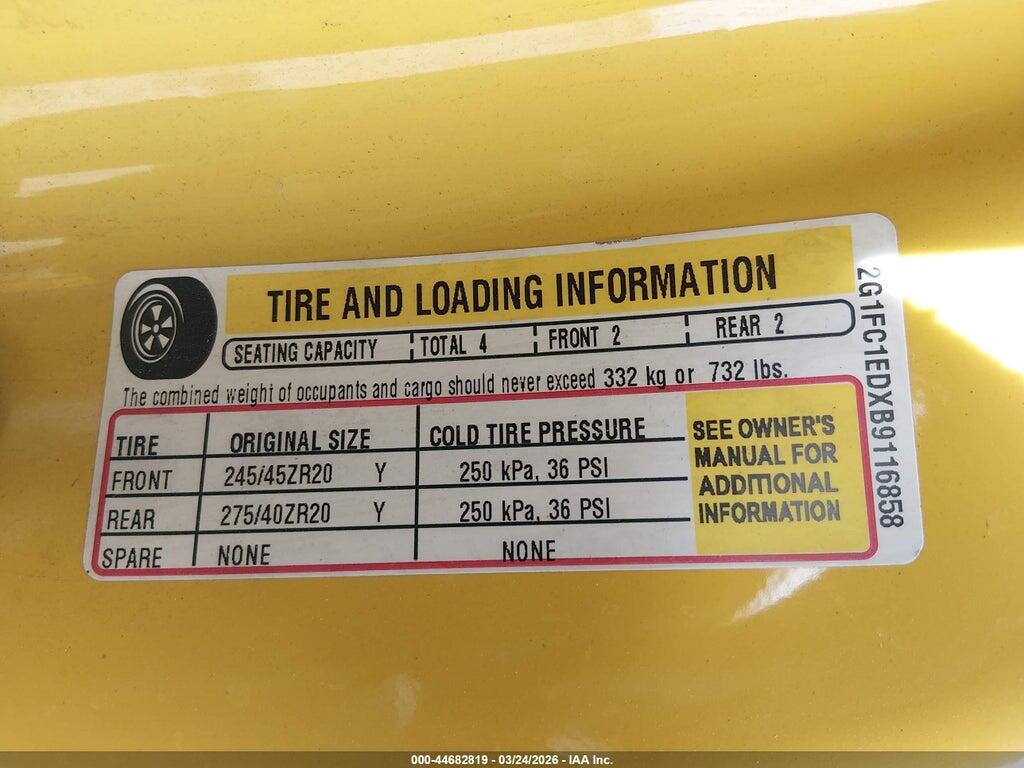 2G1FC1EDXB9116858 2011 CHEVROLET CAMARO photo no. 9