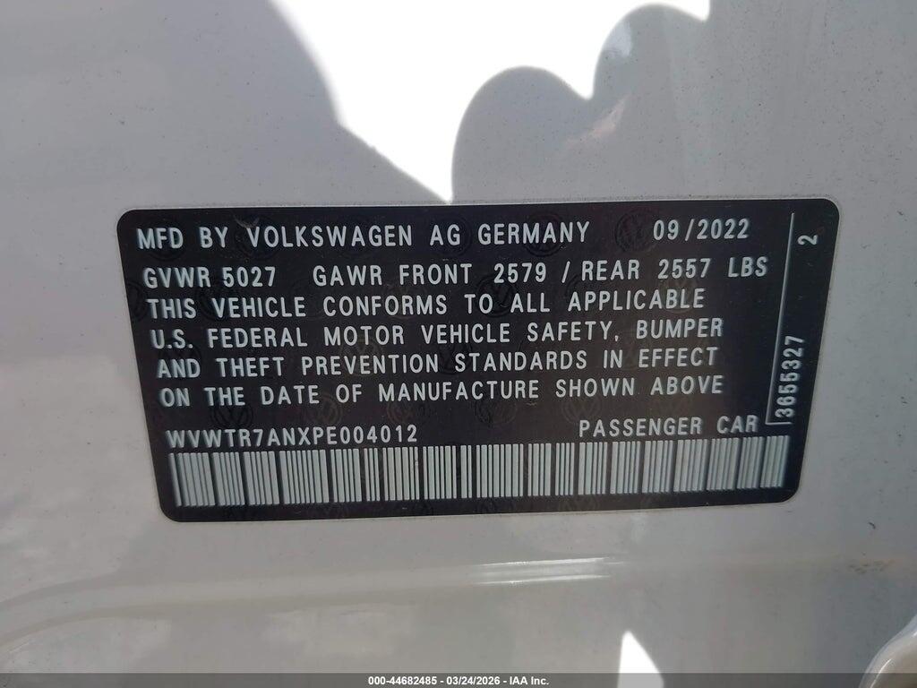 WVWTR7ANXPE004012 2023 VOLKSWAGEN ARTEON photo no. 9
