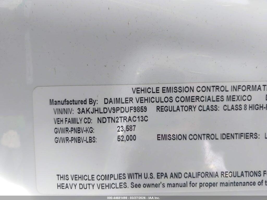 3AKJHLDV9PDUF9859 2023 FREIGHTLINER NEW CASCADIA 126 photo no. 8