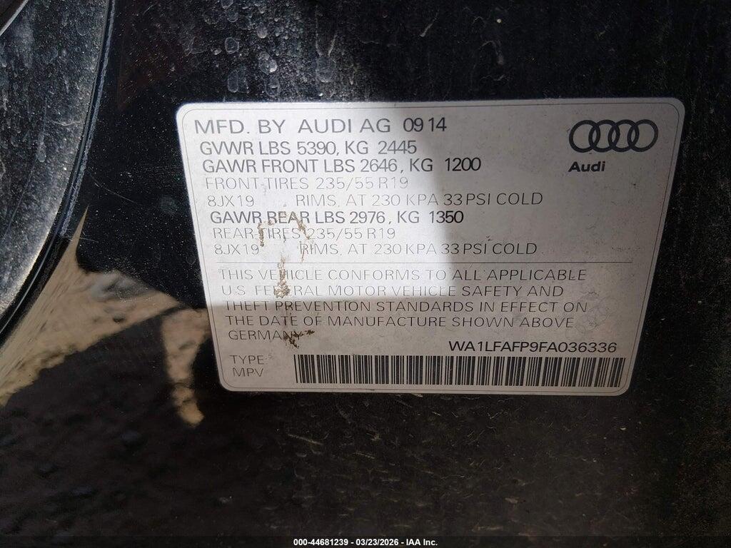 WA1LFAFP9FA036336 2015 AUDI Q5 photo no. 9