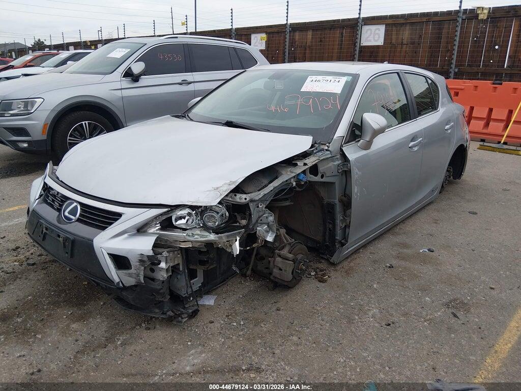 JTHKD5BH1G2265245 2016 LEXUS CT 200H photo no. 2