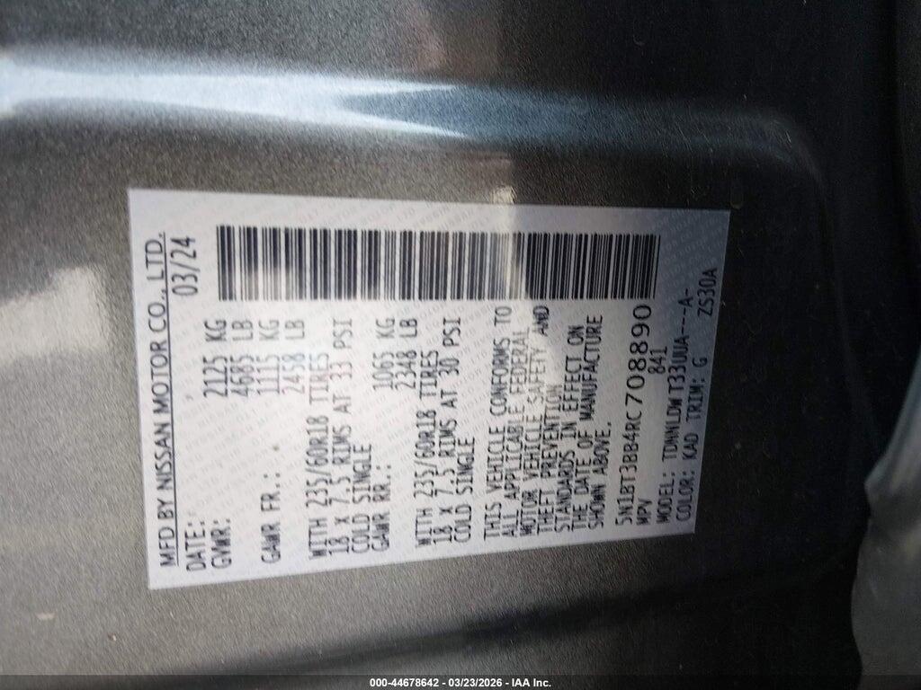 5N1BT3BB4RC708890 2024 NISSAN ROGUE photo no. 9