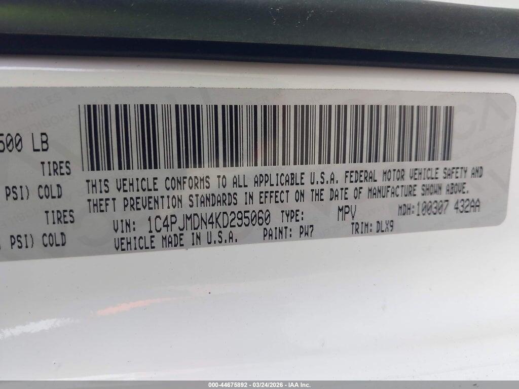 1C4PJMDN4KD295060 2019 JEEP CHEROKEE photo no. 9