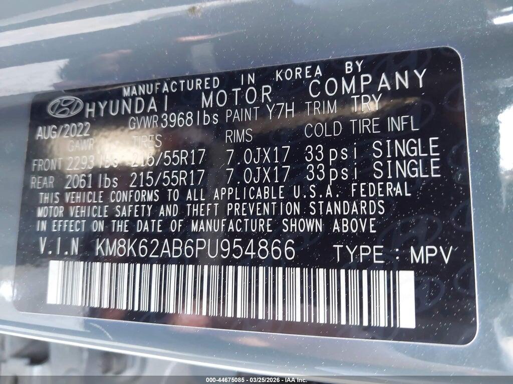KM8K62AB6PU954866 2023 HYUNDAI KONA photo no. 9