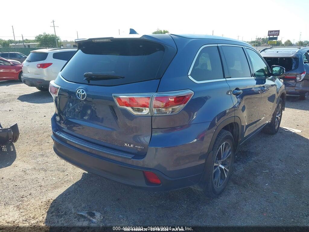 5TDJKRFH1GS354651 2016 TOYOTA HIGHLANDER photo no. 4