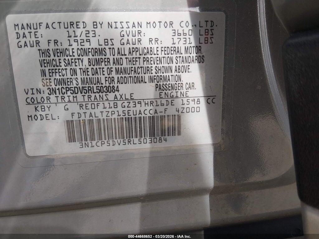 3N1CP5DV5RL503084 2024 NISSAN KICKS photo no. 9