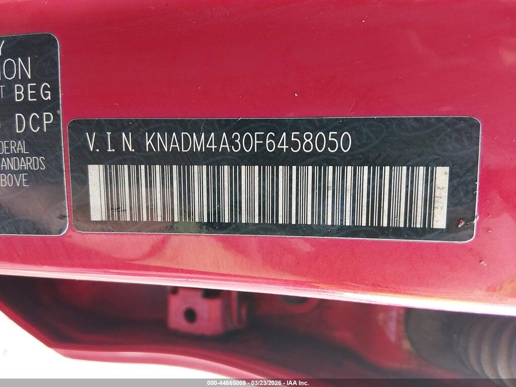 KNADM4A30F6458050 2015 KIA RIO photo no. 9