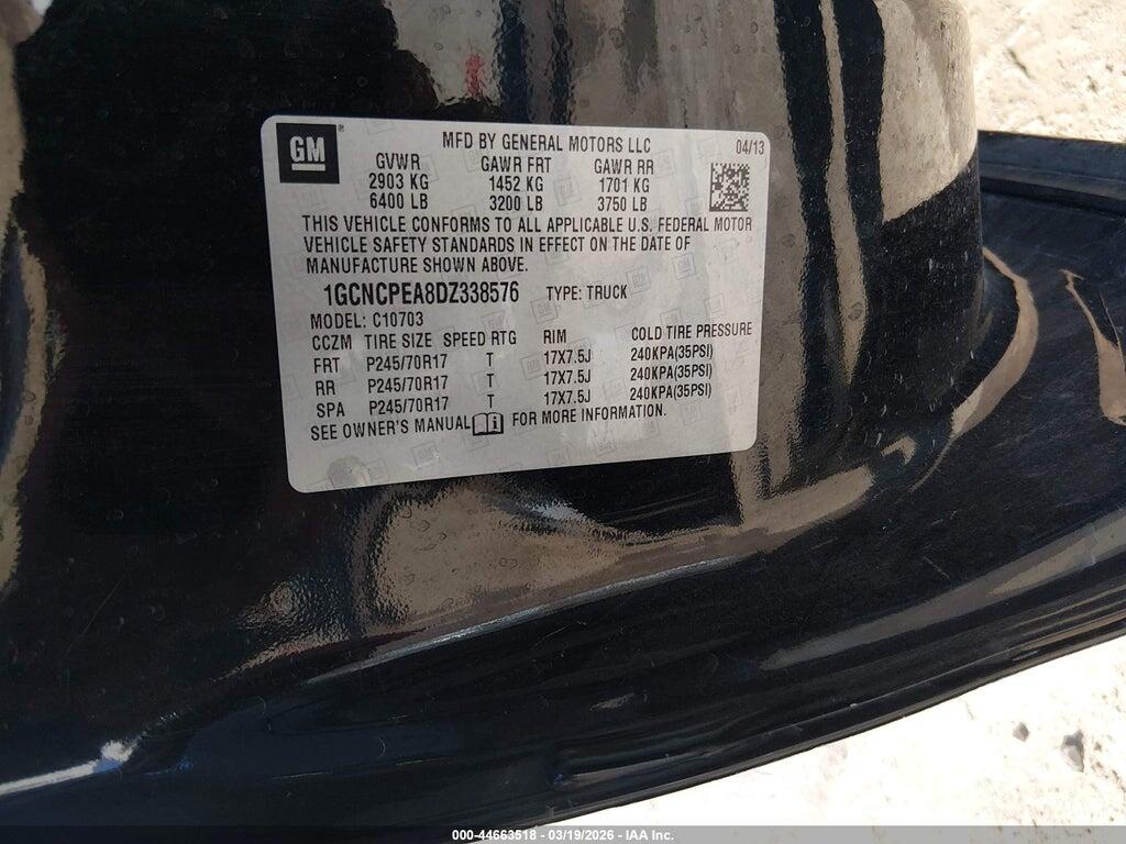 1GCNCPEA8DZ338576 2013 CHEVROLET SILVERADO 1500 photo no. 9