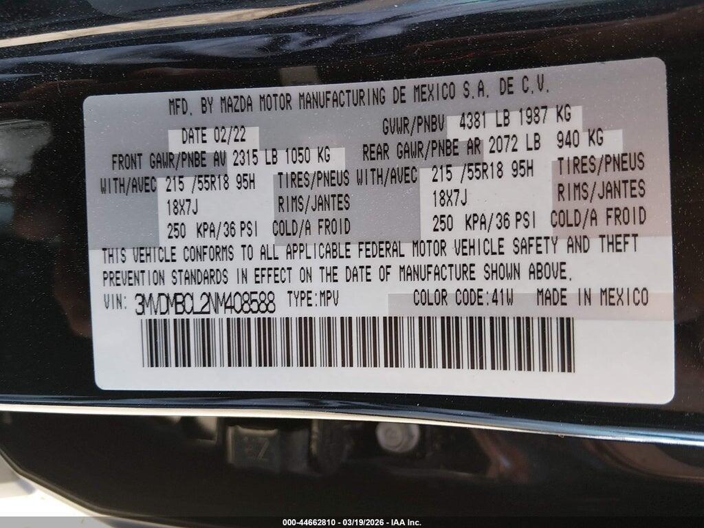 3MVDMBCL2NM408588 2022 MAZDA CX-30 photo no. 9