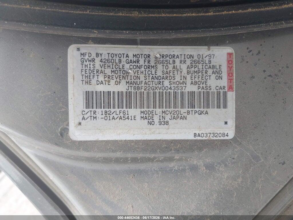 JT8BF22GXV0043537 1997 LEXUS ES 300 photo no. 9