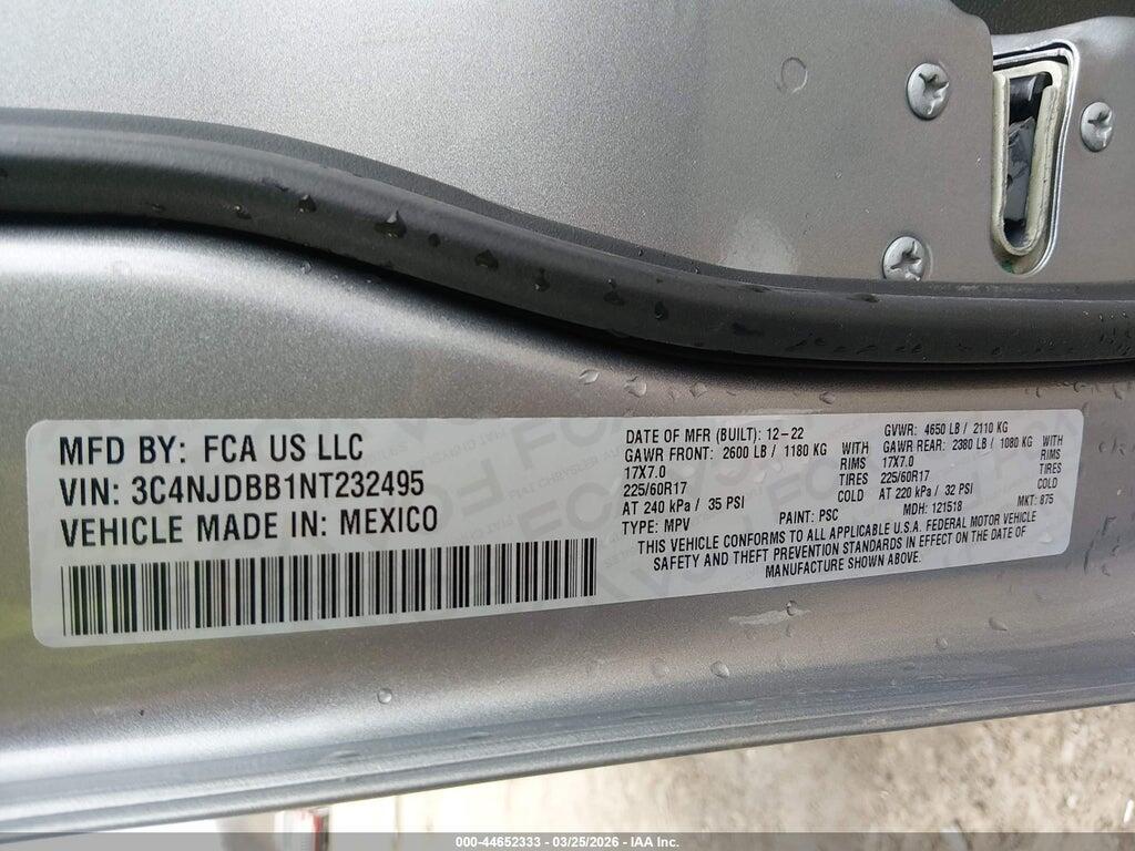 3C4NJDBB1NT232495 2022 JEEP COMPASS photo no. 9