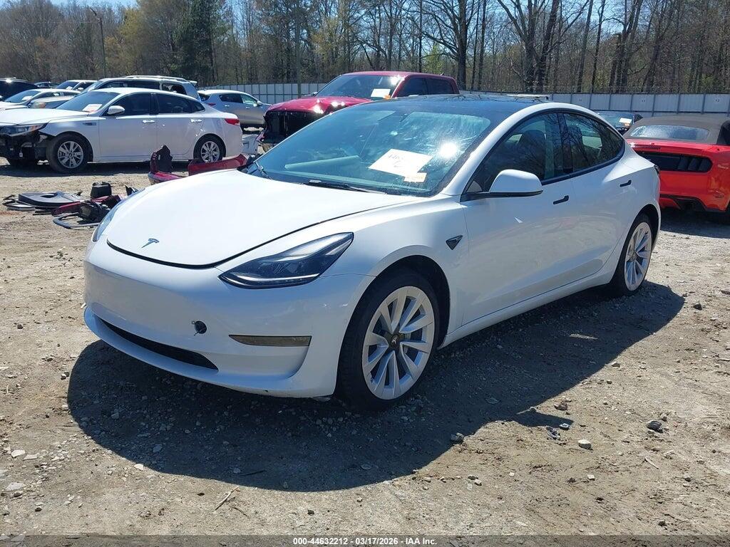 5YJ3E1EA0NF369939 2022 TESLA MODEL 3 photo no. 2